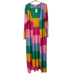 Ashley Stewart Multicolor Long Sleeve Cardigan Curvy Girl 3X